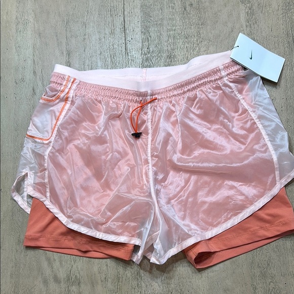 Nike Women's Pink and Orange Running Shorts size Small - Picture 1 of 7